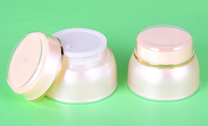 Popular Unique 30g 50g Luxury Cream Plastic Container Cream Jar with Screw up Lid