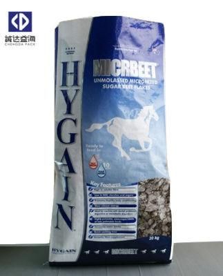 Accept Customized Printing Plastic Animal Pet Food Feed Packaging Bags 25kg