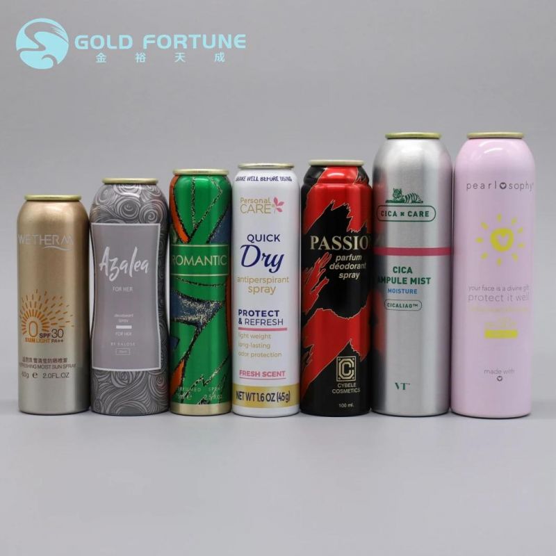 Private label Aerosol Body Spray Empty Aluminium Cans for Body Spray