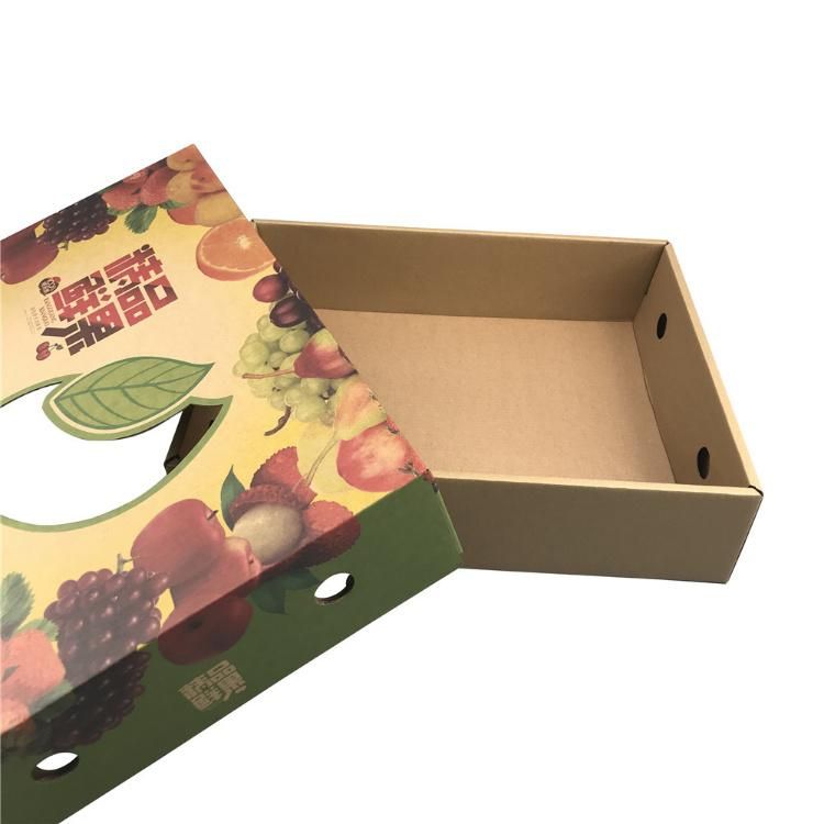 Hot Sale Carton Fruit Packing Box with Hole