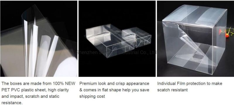 Custom Recycle Unique Soft Crease Clear Pet Box Packaging Box