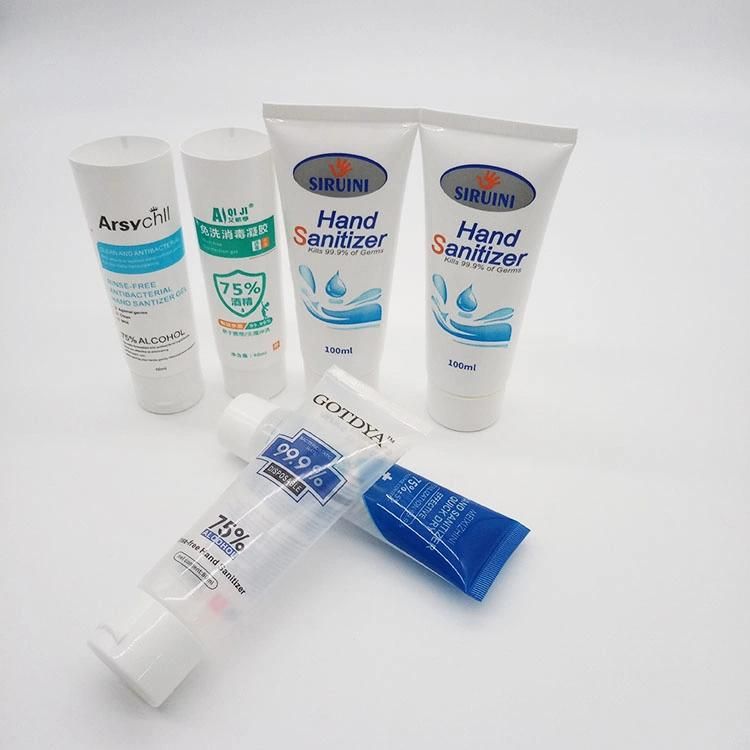 Customized Cosmetic Tube Plastic Packaging Empty Hand Sanitizer Gel Tube