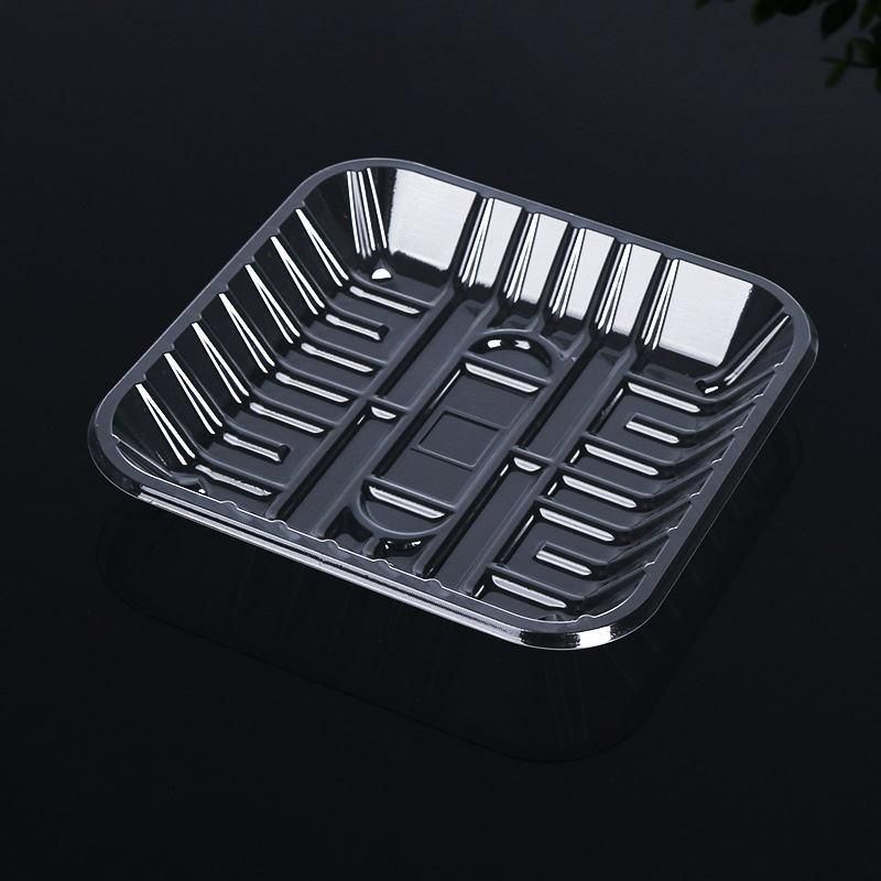 pet disposable plastic rectangle food tray for fish and meat