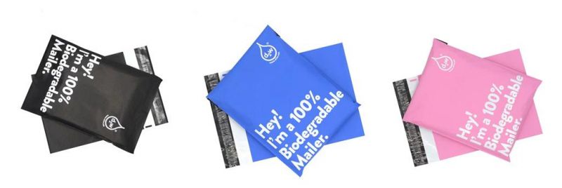 Eco Friendly Cornstarch Made Biodegradable Custom Personalised Printed Plastic Mailing Bags Custom Logo