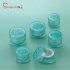 Best Price in Stock Low MOQ 10g Green Plastic Acrylic Cream Jar for Skin Care Packaging