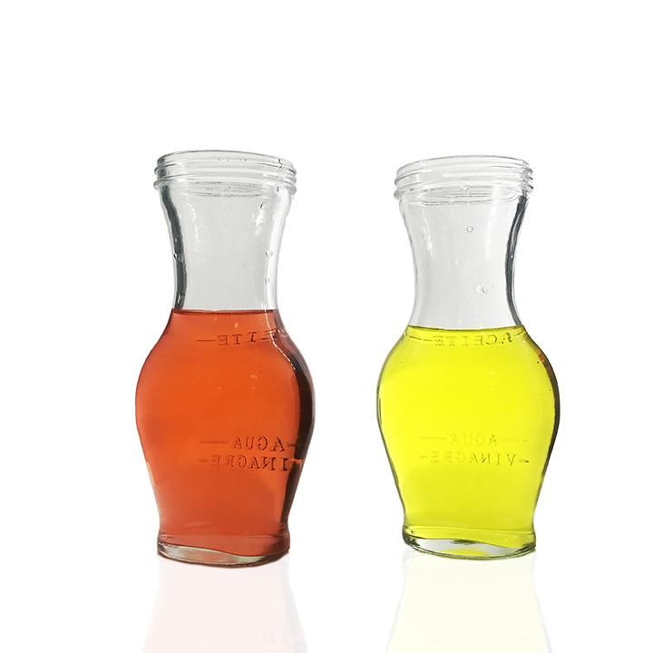 Juce and Water Glass Carafe Bottle with Black Lid in 300ml and 1000ml