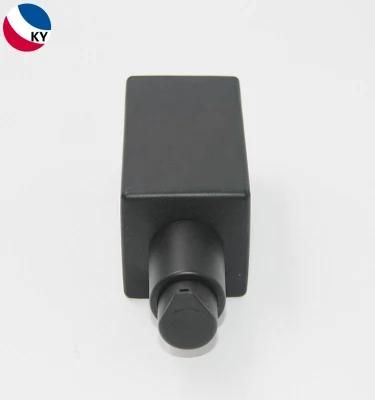 New Arrival 4oz Matte Black Glass Square Cosmetics Packaging Bottle