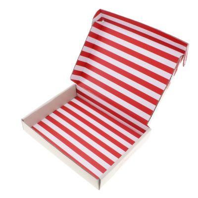 Custom Flat Folding Recyclable Corrugated Kraft Paper Cardboard Box