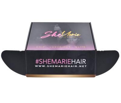 Wholesale Customize Corrugated Cardboard Wigs Mailer Shipping Box Unique Colorful Printed Logo for Hair Extension Packaging Box