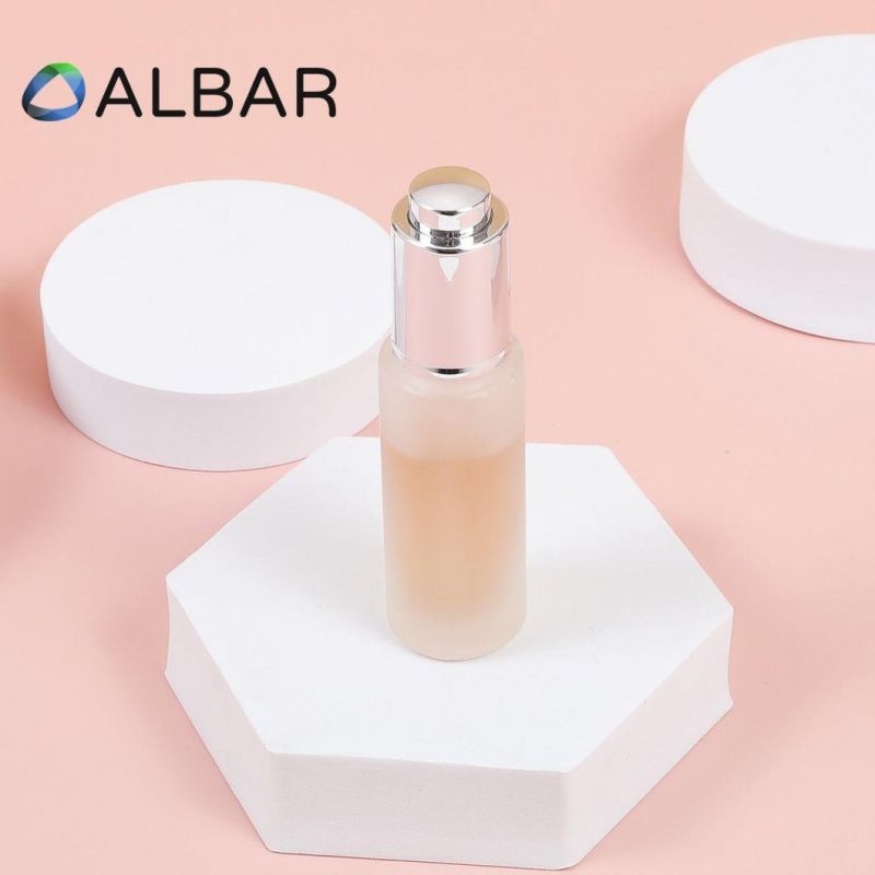 50ml Polished Frosted Skin and Body Care Glass Bottles for Serum with Glass Droppers