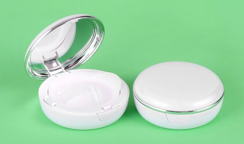 Best Price White Round Empty Bb Cream Cushion Case Air Cushion Case Compact Powder Case with Mirror