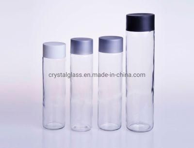 Clear Voss Mineral Water 500ml Glass Beverage Bottle with Plastic Lid