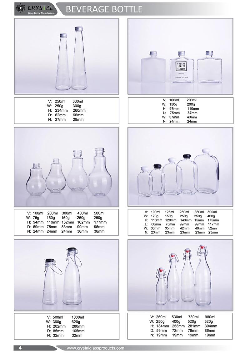 300ml Drinks Bottles Glass Material Supplier From China