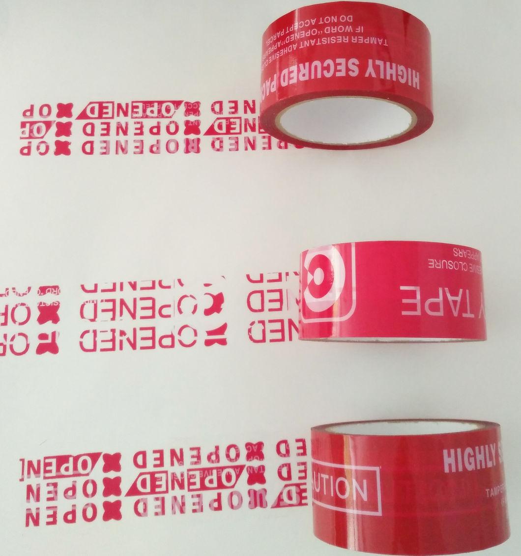 Security Parcel Sealed Customize Non/Partial/Full Transfer Anti Counterfeiting Void Tape