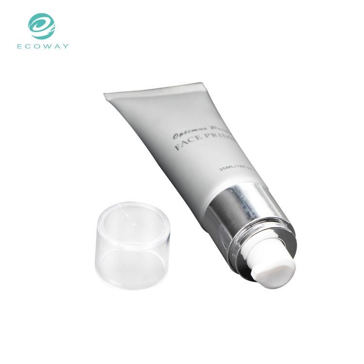 High Quality Customized Vacuum Pump Head with Transparent Cover and Tube Body Customized Printing 35ml Makeup Series Cosmetic Tube