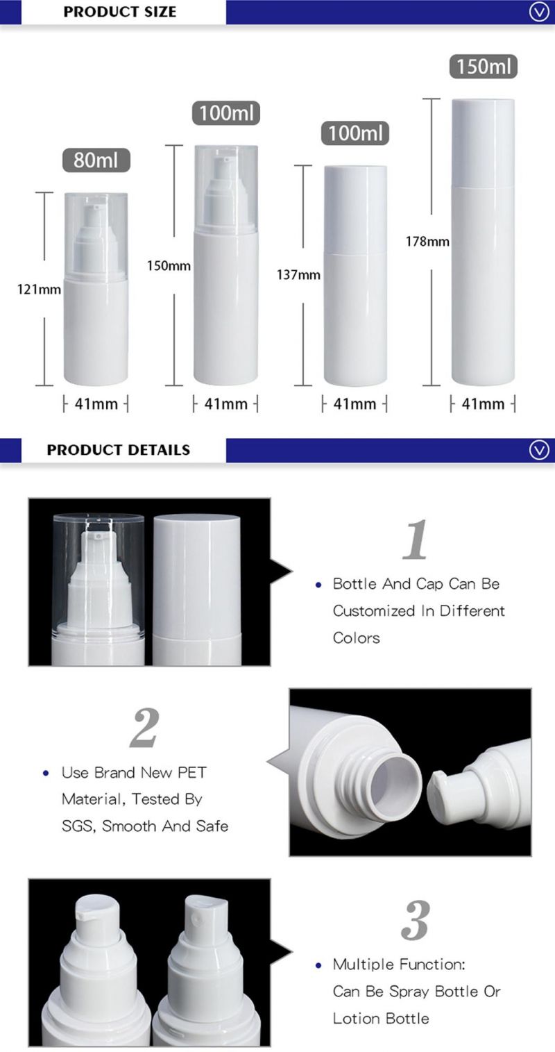 Personal Care Factory Price Customized China White Empty Shampoo Bottles