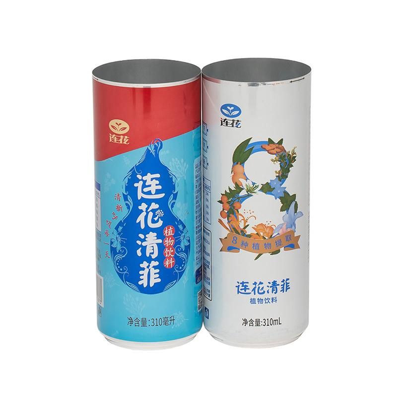 Sleek 310ml Aluminum Beverage Cans with 202 Sot Can Ends