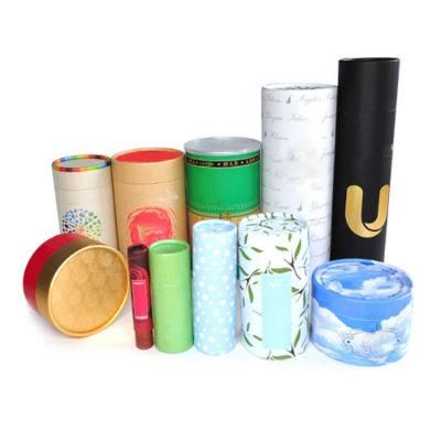 Custom Round Paper Tube Bio Friendly Cardboard