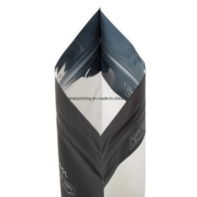 Customized Bag Hang Hole Tear Notch Printed Stand up Zipper Bag Aluminum Foil Material Front Window Package