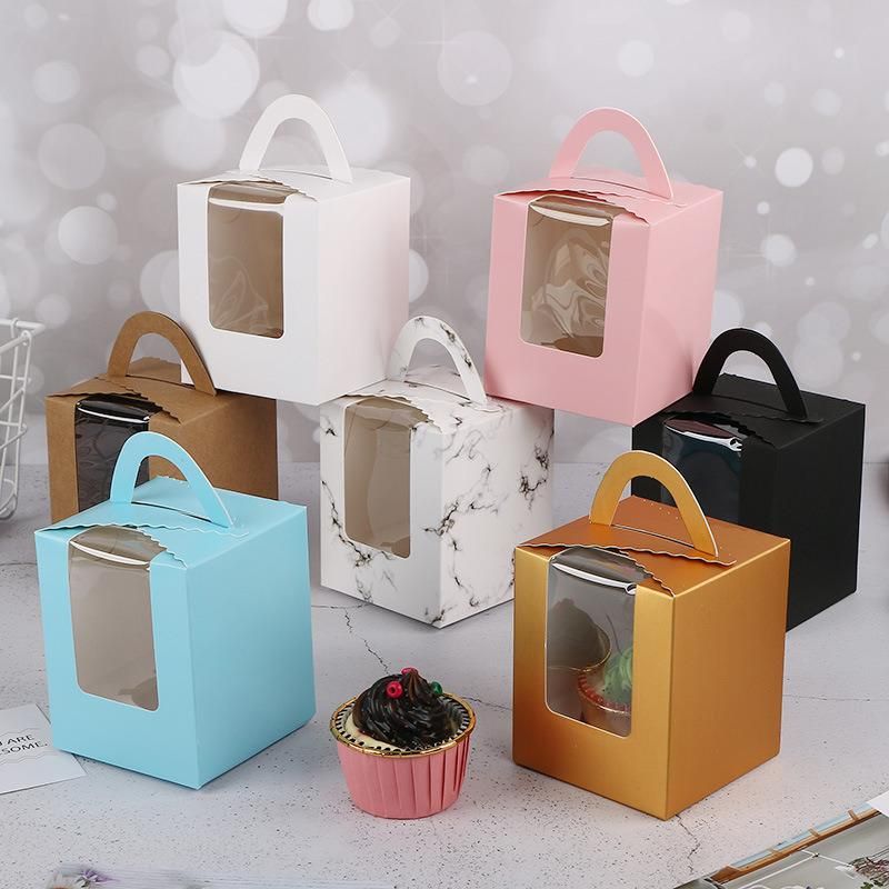 Factory Customized The Food Box Take Away Squared Round Pet PVC Transparent Package Box Cantainer