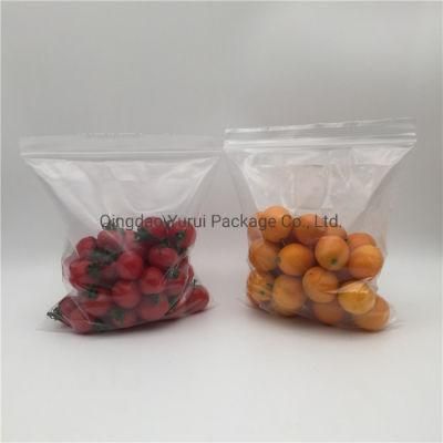 Custom Printed LDPE Plastic Clear Double Grip Seal Zip Lock Reclosable Zipper Bag