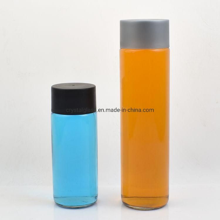 Packaging Industrial 375ml 400ml 500ml Swing Top Glass Water Bottle with Matte Black Cap