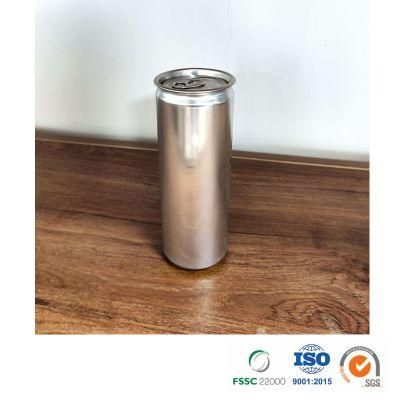 Factory Direct Beverage Customized Printed or Blank Epoxy or Bpani Lining Sleek 330ml Aluminum Can