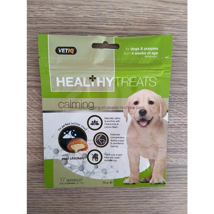 Matte Plastic Zipper Bag/Pouch for Dog/Cat/Bird/Fish Pet Food Packaging, Side Gusset Bag, Stand up Bag, Manufacturer