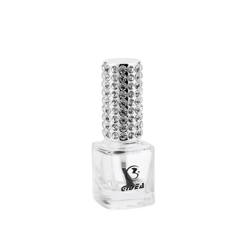 10ml New Design Clear Square Nail Polish Bottle with Sliver Cap