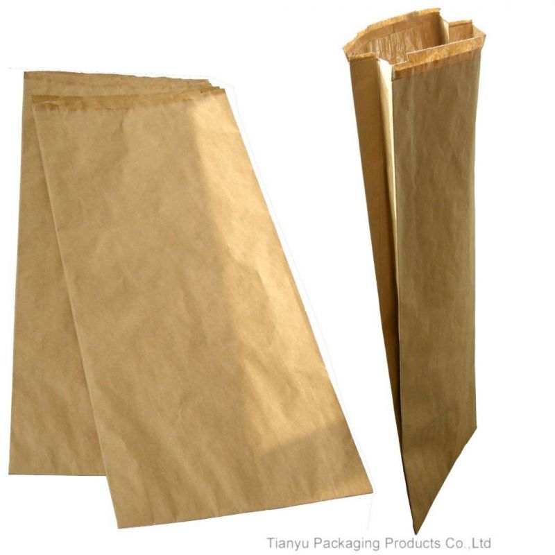 Open Mouth Paper Bag with Hot Melt Adhesive Coating for PVC, Resin, Citric Acid