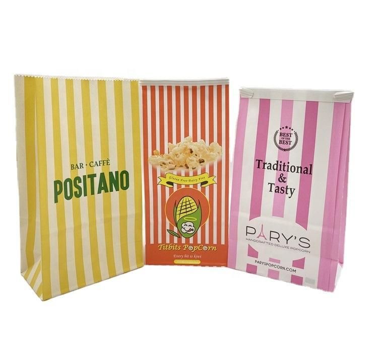 Tin Tie Food Packaging Kraft Paper Bags with Clear Window