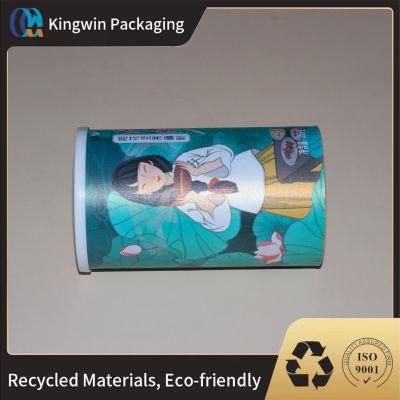 High-End Packaging Custom Logo Tube Box Printed Gift Paper Box Flat Edges Packaging for Hair Extension