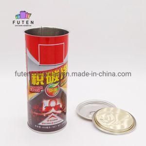 450 Ml Customized Tinplate Empty Easy Open Round Tin Can for Engine Repair Fluid