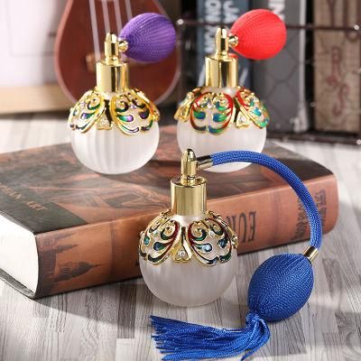 Luxury Refillable Attar Spray Bottle 25ml Dubai Perfume Bottle with Airbag Sprayer