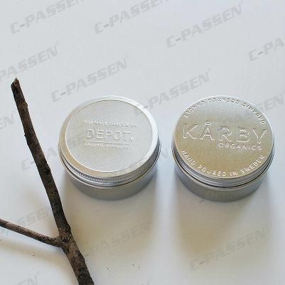 China OEM 2oz Colored Aluminum Jar Packaging for Cosmetic Wax
