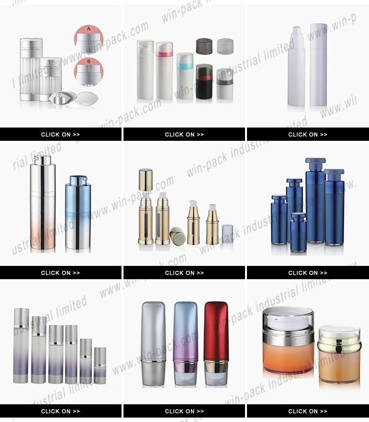 Wholesale Airless Pump Cosmetic Packaging Luxury Airless Bottle 15ml 20ml 30ml 50ml