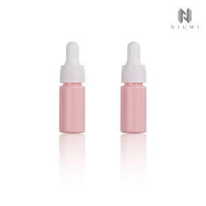 10ml Lotion Pump Bottle with Full Cover Cap Cute Pink Bottle for Serum &amp; Cream