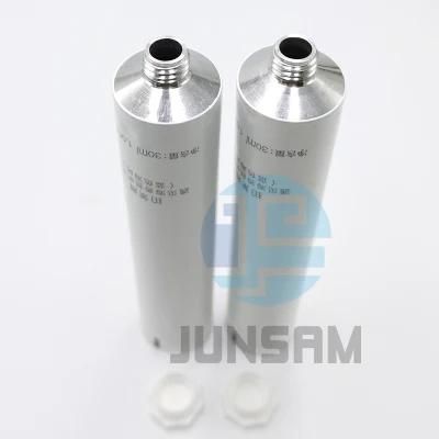 Big Size Aluminum Collapsible Tube Plastic Screw Cylindrical Cap Cosmetic Packaging