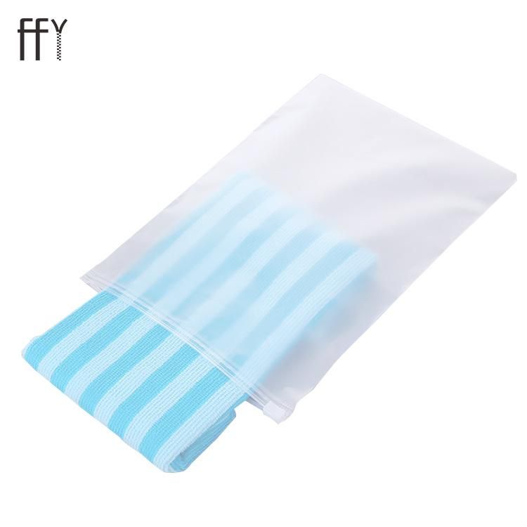 High Quality Transparent Shirt Slider Plastic Zipper Bag Ffy Thicken Custom Size Printed Logo PVC Pouch for Cloth