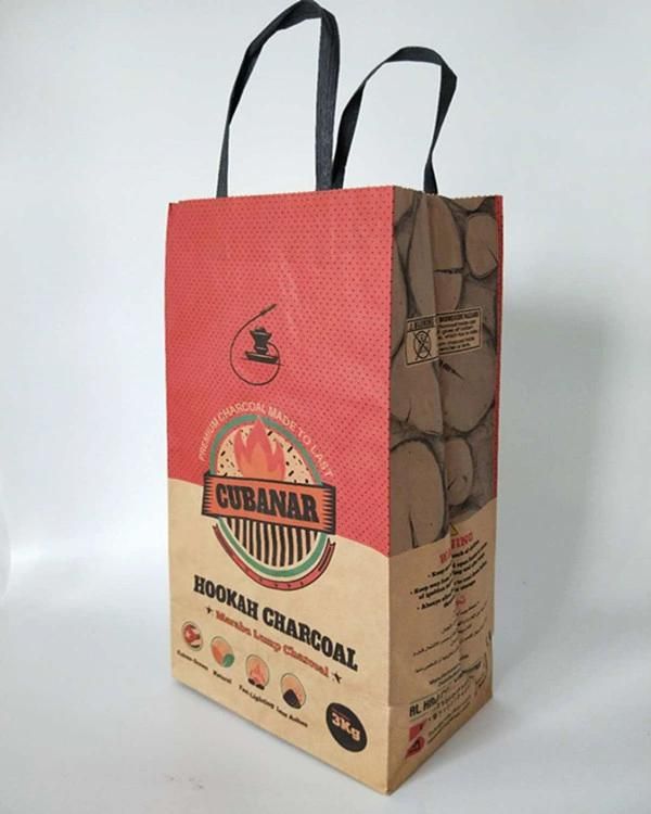 5kg 10kg BBQ Smokeless Barbecue Briquette Coal Kraft Paper Bag