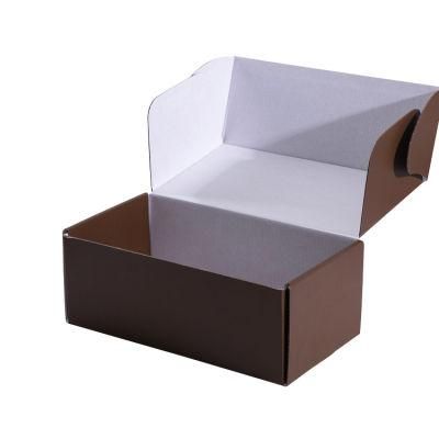 Custom Brown Two-Sided Printed Foldable Kraft Carton Coffee Beans Transport Corrugated Shipping Packaging Box