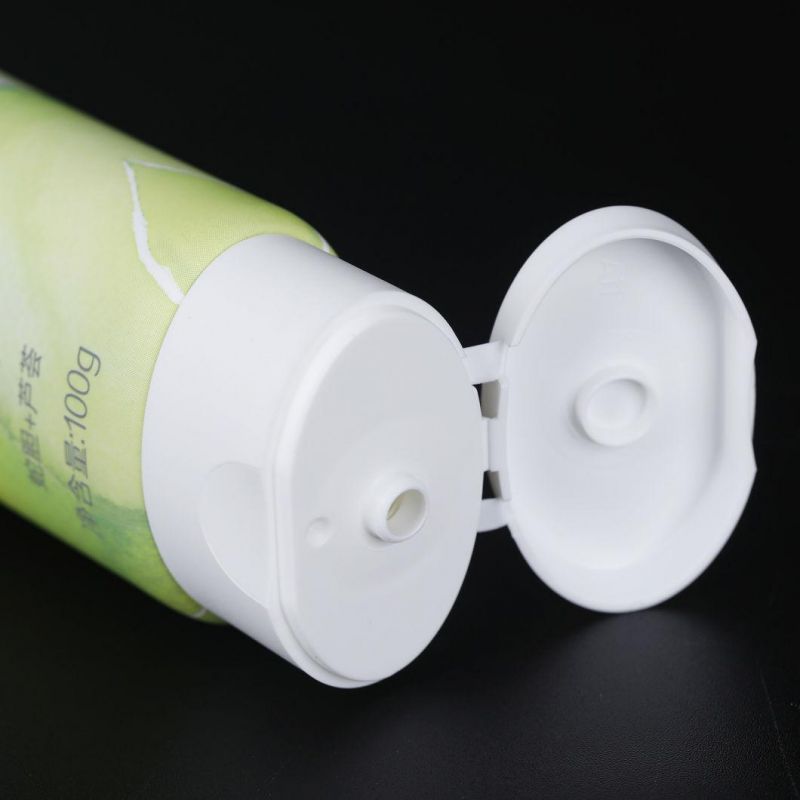 Empty Cosmetic Cream Packaging Hand Cream Tube with Gold Cap Silkscreen Print Loffset Printing