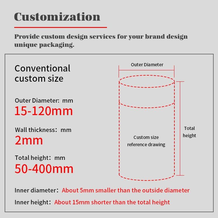 Custom Push up Gift Paper Tube for Cosmetics Packaging and Wax Paper Bottle Packing