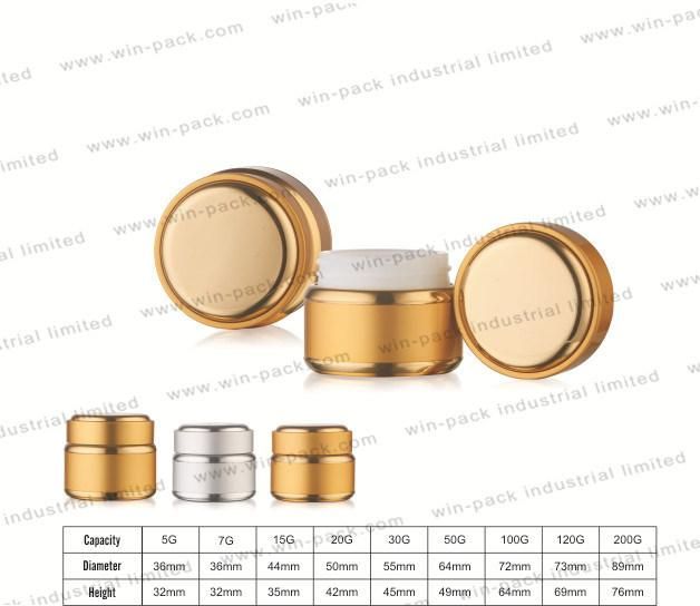 Winpack Hot Selling Aluminum Acrylic Cream Jar Wholesale 5g 7g 15g 20g 30g 50g 100g 120g 200g