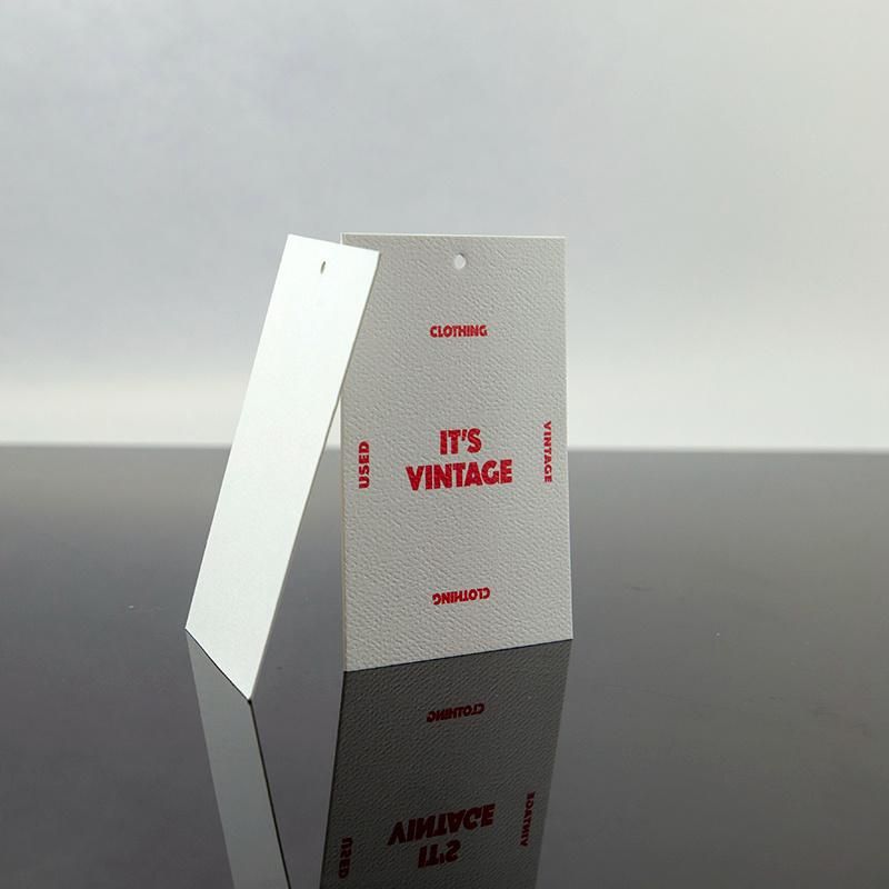 Supply Granule Embossed White Special Fsc Paper Hangtag