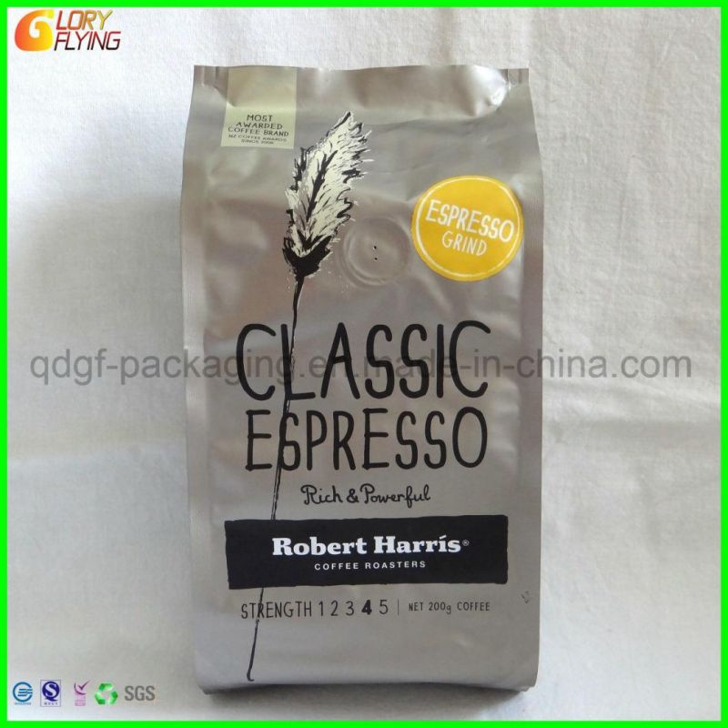 Coffee Packaging Vacuum Bag with Tin Tie for Coffee and Tea