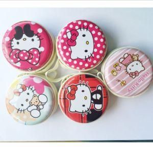 Hello Kitty Cat Cute Cartoon Pattern Tin Box