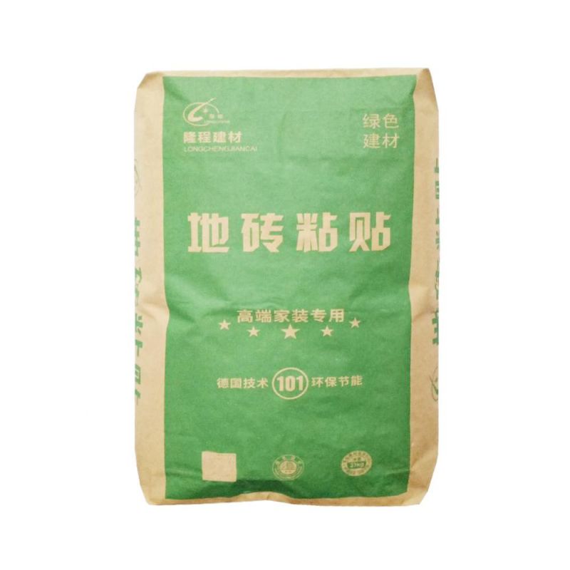 Eco-Friendly Kraft Paper Bag Waterproof Microporous Paper Bag for Tile Adhesive