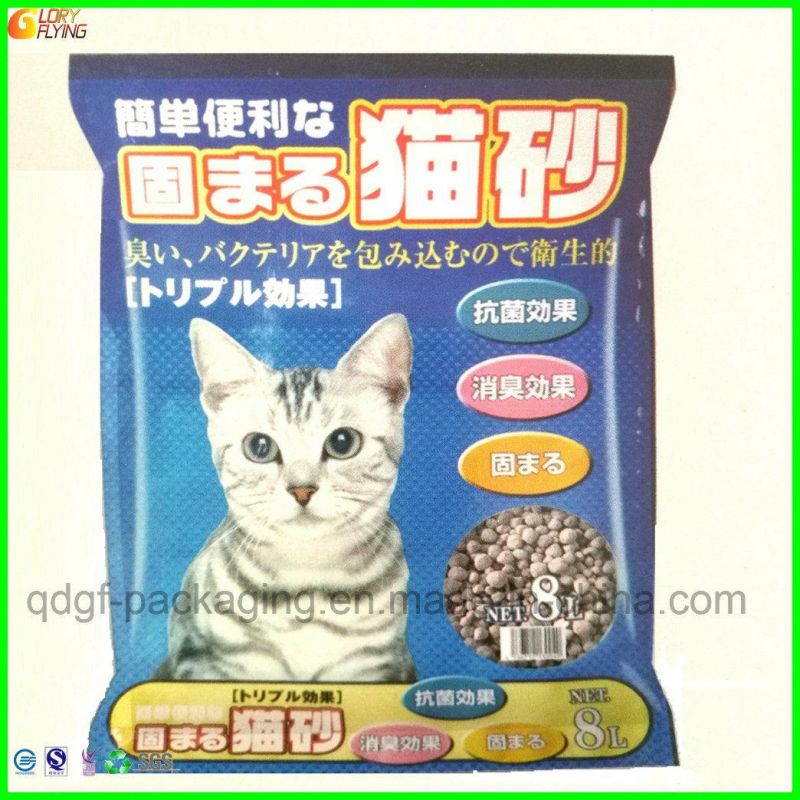 Punching Packaging Bags Hand Bag for Cat Litter Packaging