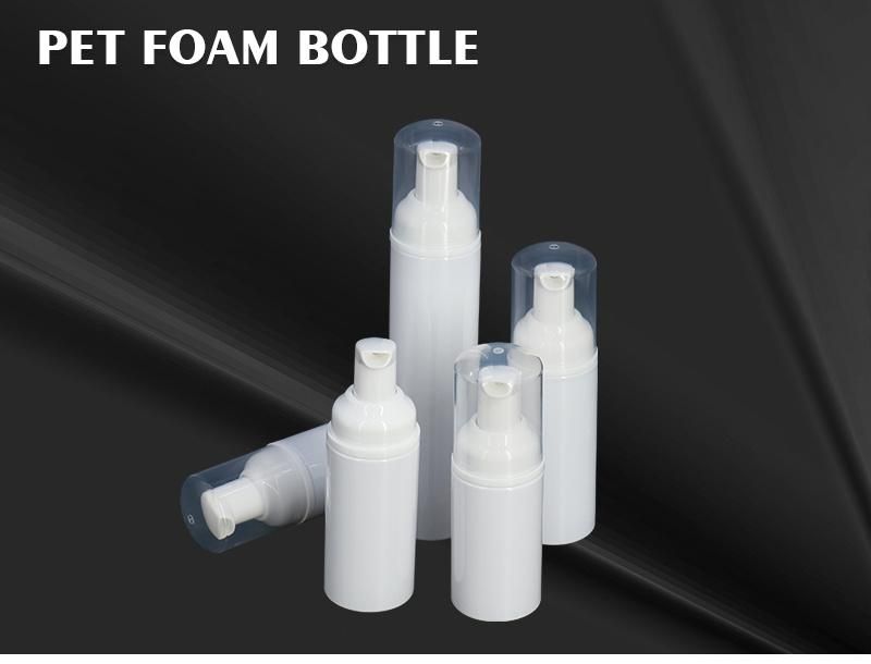 OEM 50ml 60ml 70ml 90ml 100ml White Pet Empty Foaming Bottles